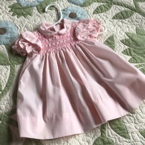 Enfant Couture pink smocked dress